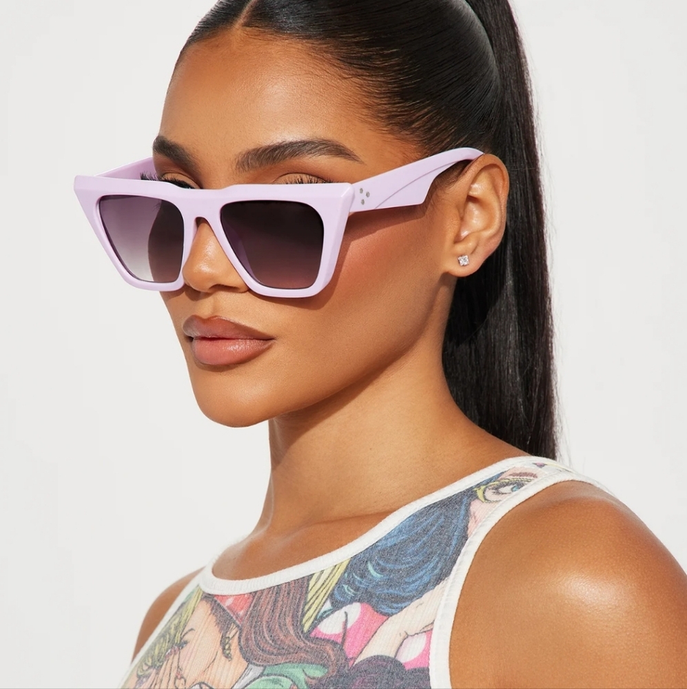 Lavender Purple Cat Eye Sunglasses